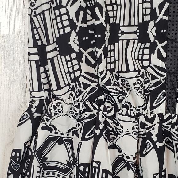 NWOT Color Block Stretchy Faux-Leather Detail Mini Sleeveless Dress Size Medium - Picture 5 of 14